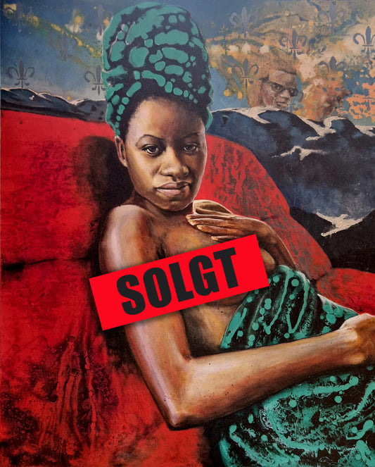 'African queen'  - stort maleri av Trond Berg-Nilssen