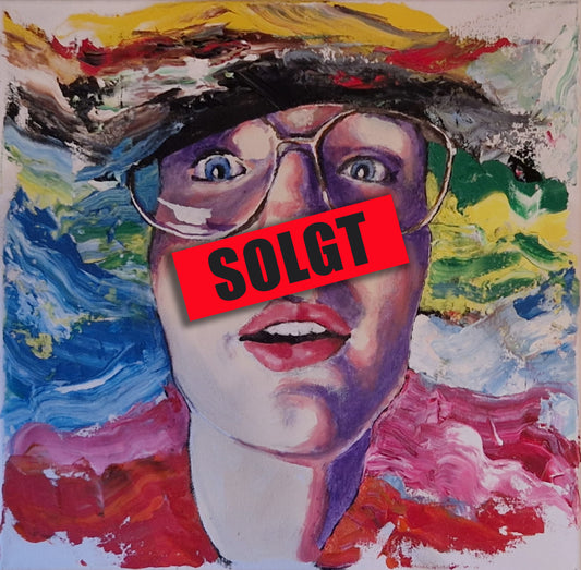 'Mia 2' portrett maleri - av Trond Berg-Nilssen