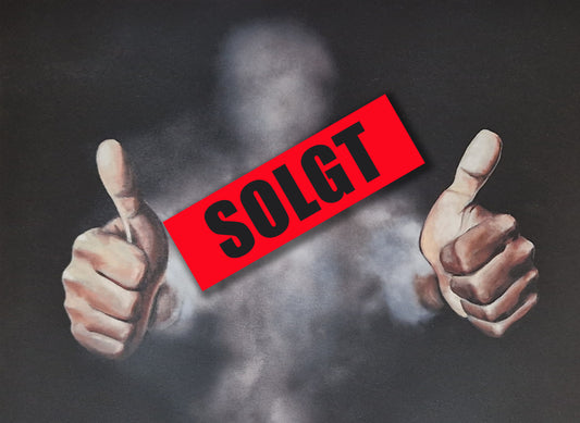 'Tåkefyrsten/Trump 2' stort maleri - av Trond Berg-Nilssen